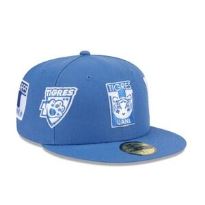 New Era® (SIZE 7 1/8) Club Tigres UANL 59FIFTY Fitted Cap in Indigo